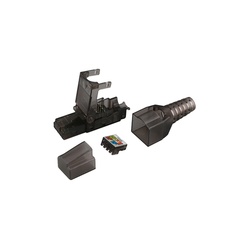 Conector Linkedpro LP-KJ-6A-17U RJ-45, Color Negro, Categoría Cat6A, Certificación Iso/iec 1180