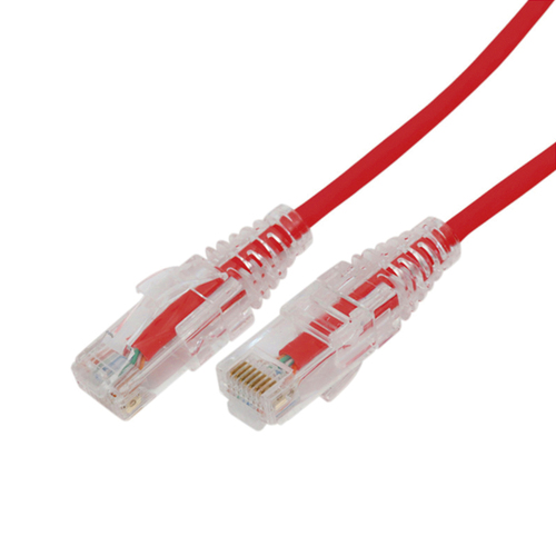 Cable de Parcheo Slim UTP Cat6A - 2 m Rojo, Dia?metro Reducido (28 Awg)