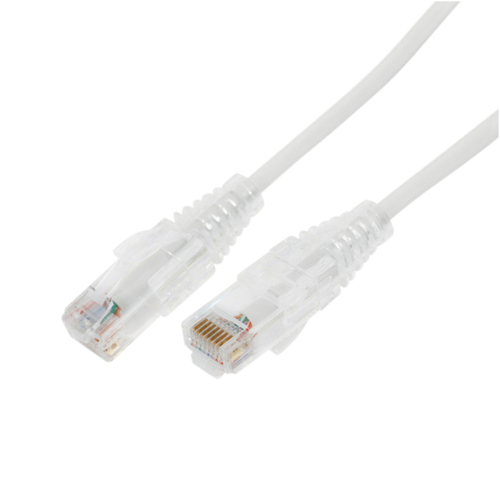 Cable de Parcheo Slim UTP Cat6A - 2 m Blanco, Dia?metro Reducido (28 Awg)
