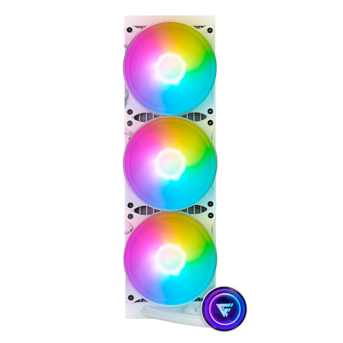 Sistema de Enfriamiento Game Factor LQG700 Blanco, RGB, Vent 3X120MM