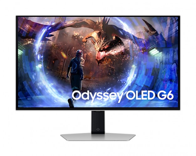 Monitor Samsung Odyssey LS27DG600SLXZX OLED, 27", Quad HD, OLED, 360 Hz, 0.03 ms, Freesync, Plata