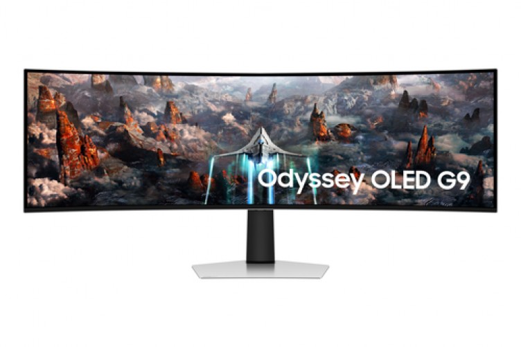 Monitor Samsung Odyssey LS49CG932SNXZA OLED, 49", Dual Qhd, OLED, 240 Hz, 0.03 ms, Freesync, Nvidia G-sync, Plata