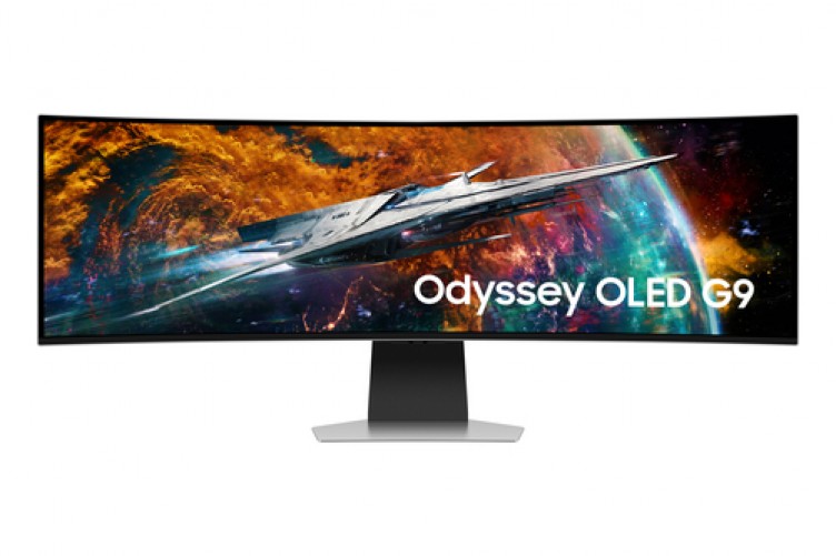 Monitor Gamer Curvo Samsung OLED 49", 5120x1440, Freesync, 240Hz, HDMI/DP, Bocinas Integradas, Plata