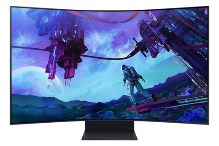 Monitor Gamer Curvo Samsung Odyssey Ark, LED, 55 pulg, 3840x2160 4K Ultra HD, Freesync, 165Hz, 3xhdmi, 1XDP, Negro