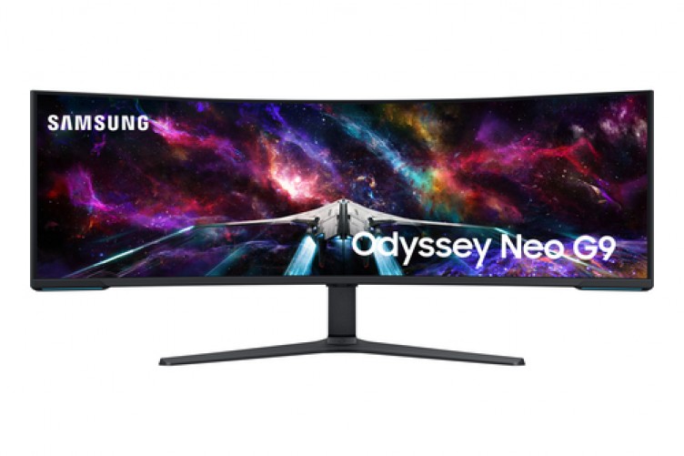 Monitor Samsung Odyssey LS57CG950NLXZX LED, 57", Dual UHD, VA, 240 Hz, 1 ms, Freesync, Negro, Blanco