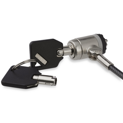 Candado con Cable de Acero de 2m para Laptop - con Traba de Ranura (tipo K) - con Llave - Cable con Seguro para Laptop - Startech.com Mod. Ltlockkey