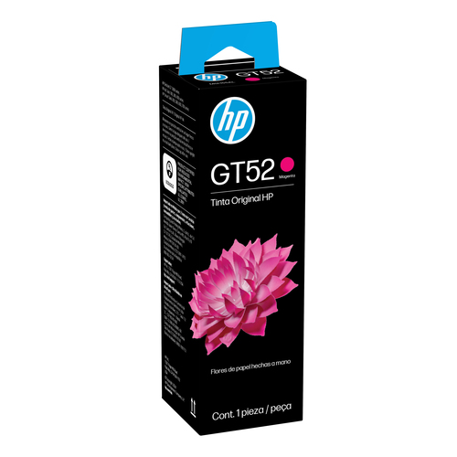 Botella de Tinta Magenta HP GT52 70ml Original para Impresoras Smart Tank