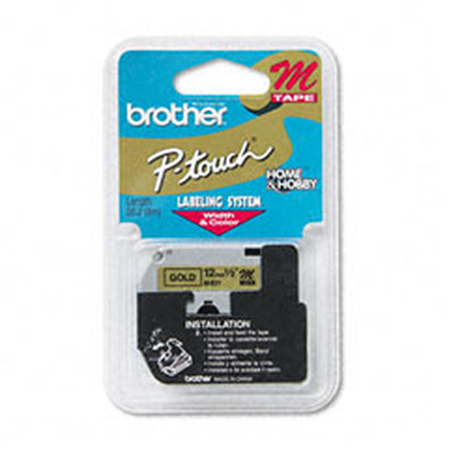 Etiquetas para Impresora Brother M831, Oro, M, 26.2 ft, 2.54 cm (1")