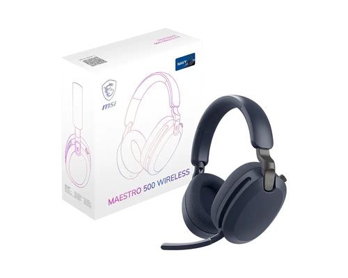Audifonos MSI Maestro 500 Wireless Diadema, Inalambrico, 3.5 mm, Bluetooth, Azul
