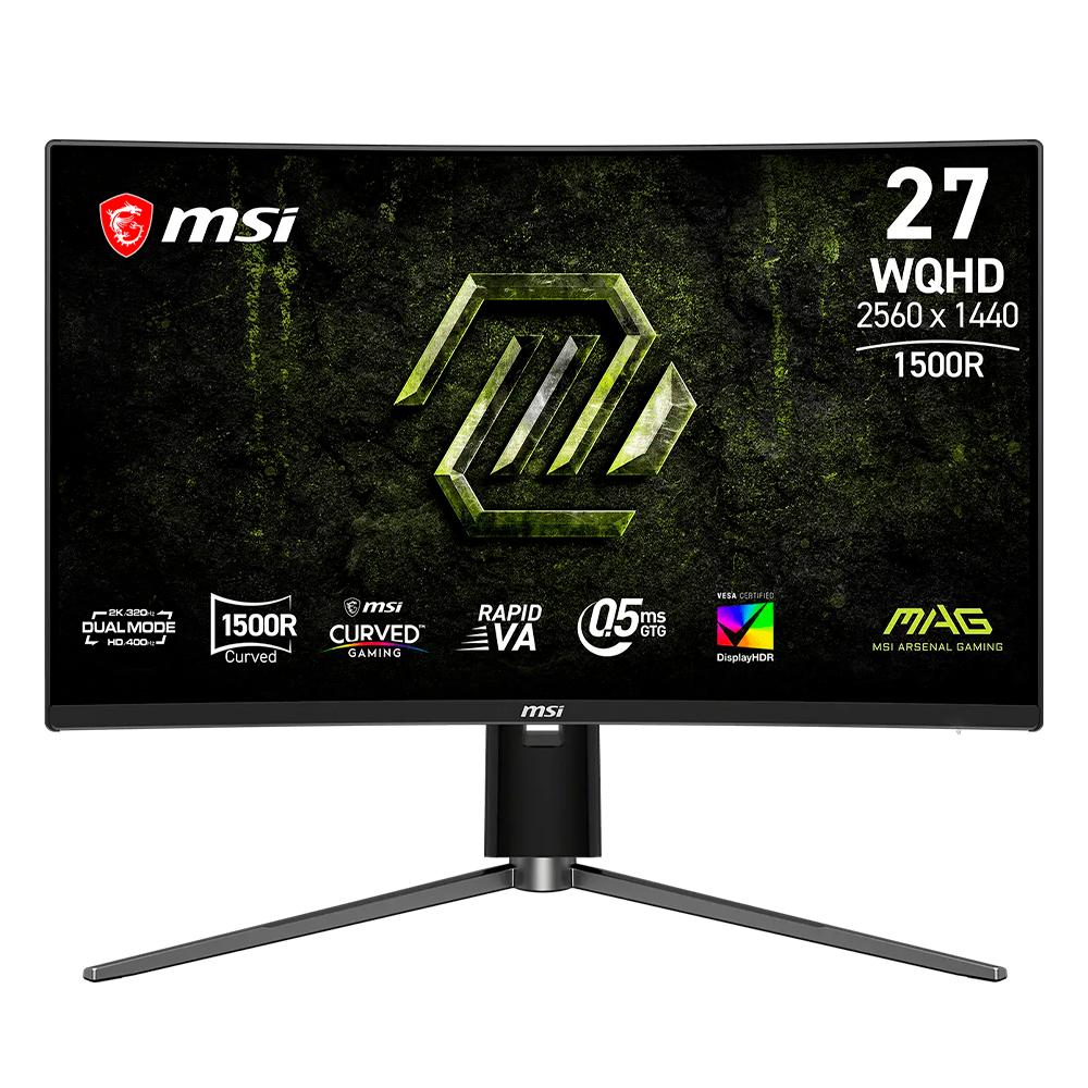 Monitor Gamer Curvo MSI Mag 274cqpdf X32 LED VA 27", 2560x1440, Freesync, 320Hz, HDMI/DP, Negro