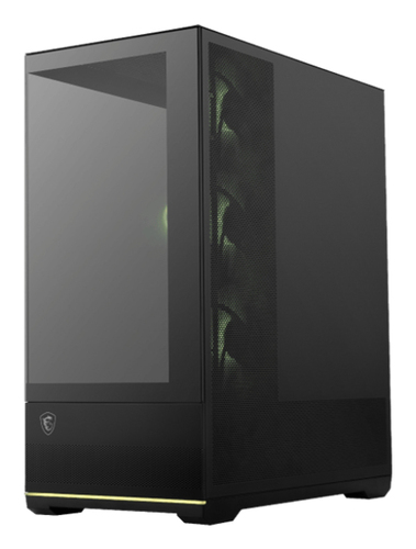 Gabinete MSI Mag Pano 110R Pz Midi Tower, PSU No, Vent. 1x 120 mm, Negro