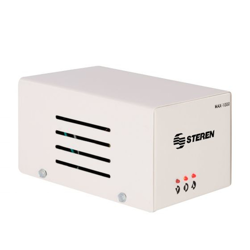 Regulador Steren MAX-1000 Entrada 120 V, 4 Salidas AC, Blanco