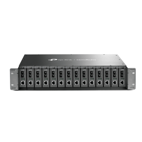 TP-Link - MC1400 - Chasis 14 Baha?as para 14 Convertidores de Medios