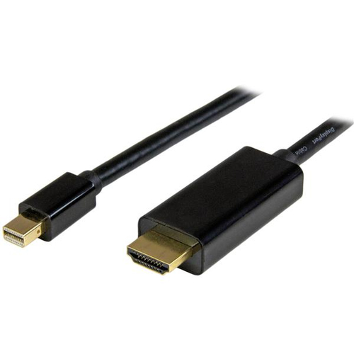Adaptador Vídeo Startech.com Mini Displayport a HDMI Tipo A (estándar), 2 m, Negro