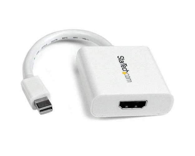 Cable Adaptador Startech de Mini Displayport Macho, a HDMI 19 Pines Hembra, 10cm Blanco