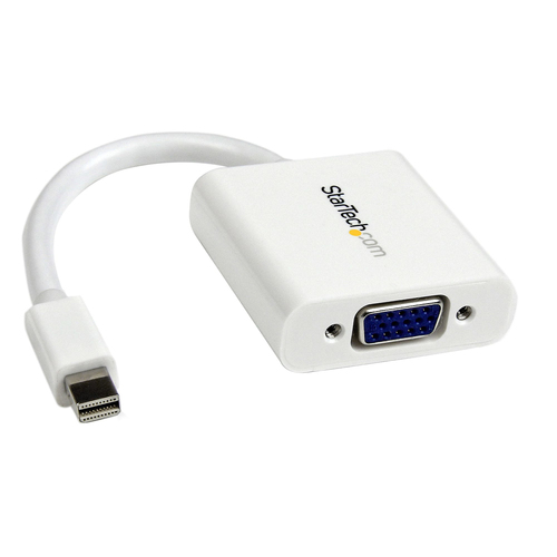 Adaptador Vídeo Startech.com Mini Displayport a VGA (d-sub), 0.13 m, Blanco