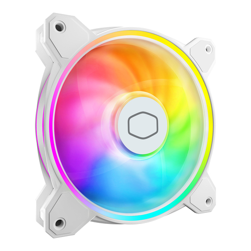 Ventilador Cooler Master MF120 Halo White Edition, 120mm, Argb, Blanco