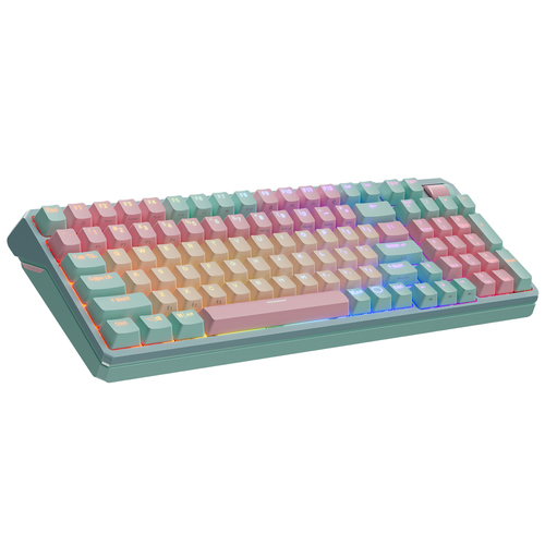 Teclado Cooler Master MK770 Ingles, Inalambrico/alambrico, Rf Wireless, Bluetooth, Mecanico, Aqua/rosa