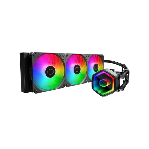 Enfriamiento Liquido Cooler Master Masterliquid 360 Core II Argb, 360mm, 3X120MM, 1750rpm, Negro