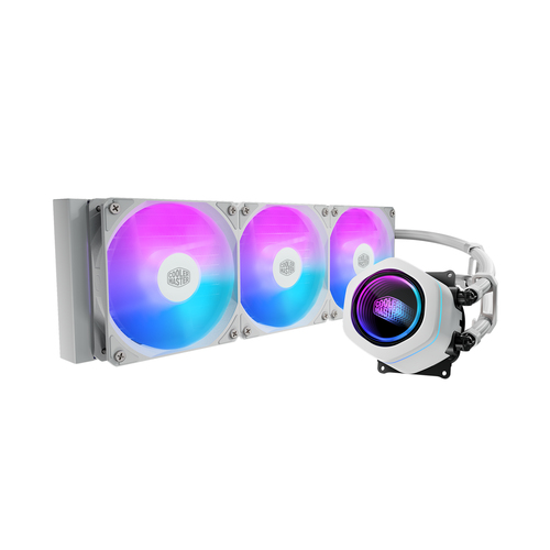 Enfriamiento Liquido_ Cooler Master Masterliquid Core Nex 3 x 12 cm, 1750 rpm, Blanco