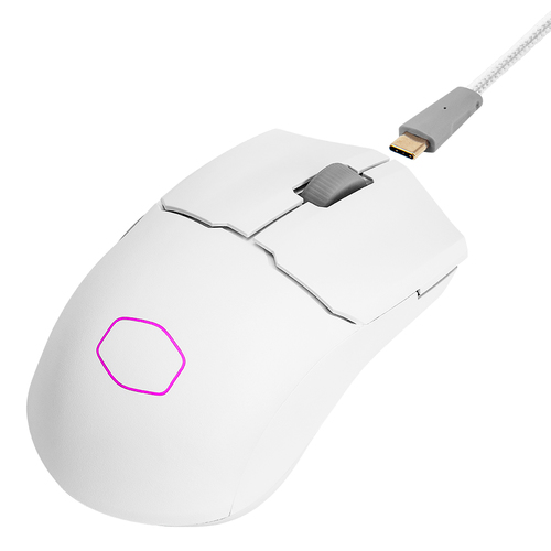 Mouse Gamer Cooler Master MM712 Hibrido, Alambrico/inalambrico, 19000 dpi, USB, Blanco