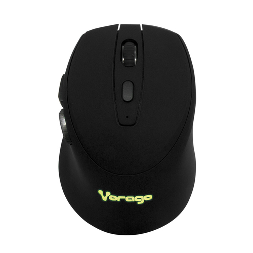 Mouse Optico Inalambrico Negro Vorago MO-306-BK, 5 Botones, 2400 dpi, Bateria Recargable, Ergonomico