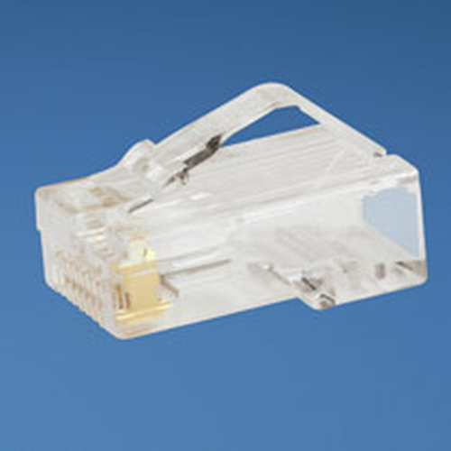 Paquete de Plugs RJ45 Cat5e Panduit MP588-L, 50 Piezas, Bronce Enchapado en Oro 24-26 Awg