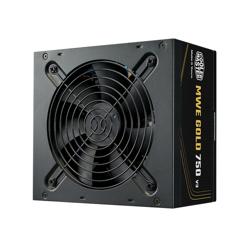 Fuente de Poder Cooler Master Mwe Gold 750 V3, 750W, ATX 3.1 No-modular, 80 Plus Gold