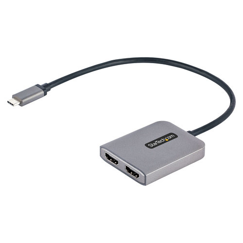 Adaptador Video Startech.com USB Tipo C a HDMI, Displayport, Negro, Gris