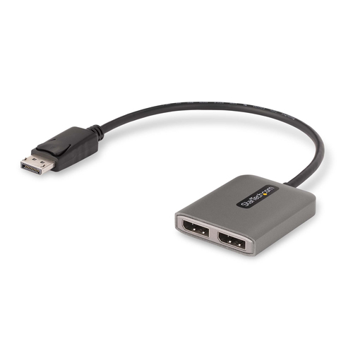Adaptador Vídeo Startech.com Displayport a 2 x Dvi, 0.3 m, Gris
