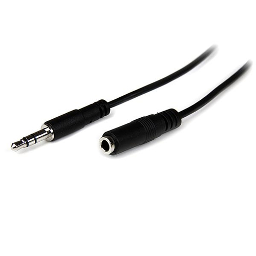 Cable de Audio Startech.com 3,5mm a 3,5mm, 2 m, Negro