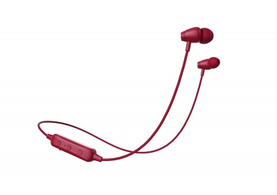 Audífonos Naceb Technology NA-0314R Intra Auditivo, Inalámbrico, USB, Bluetooth, Rojo