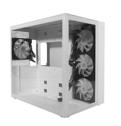 Gabinete Naceb Technology White Nova Vent. 1x 120 mm, Blanco