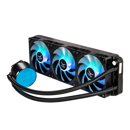Enfriamiento Liquido Naceb Technology NA-0652 3 x 12 cm, 1800 rpm, Negro