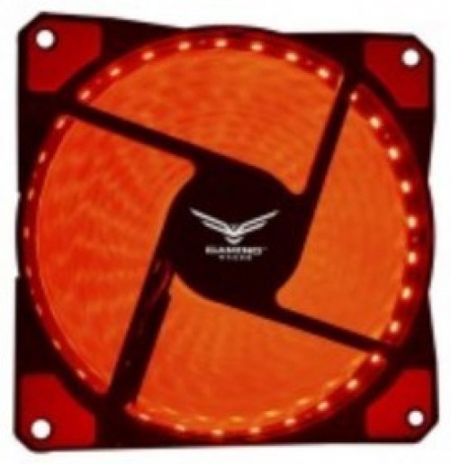 Ventilador Naceb Technology NA-0919R 12 cm, 1200 rpm, LED Rojo, Negro