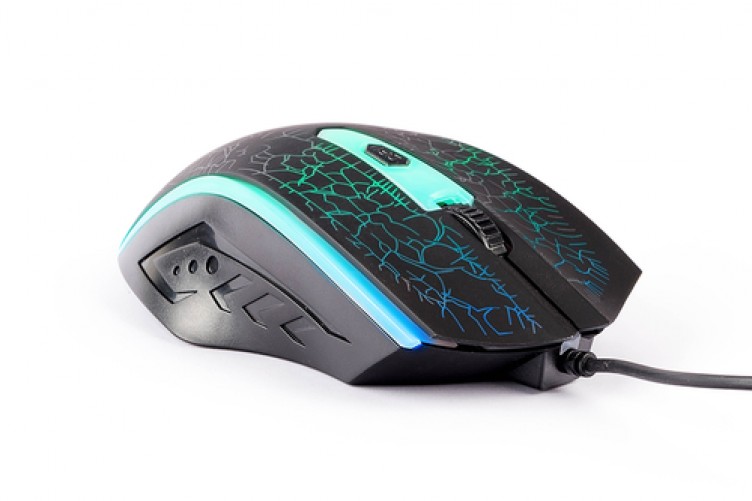 Ratón Naceb Technology NA-592, óptico, USB, Resolución 1200 dpi, Ambidextro, Iluminacion Multicolor, Longitud de Cable 1.5m