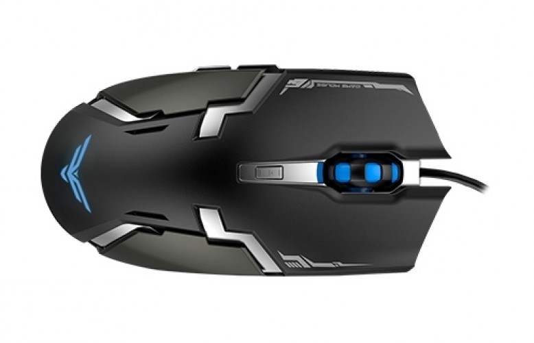 Ratón Naceb Technology NA-629, Laser, USB, Resolución 3200 dpi, Mano Derecha, Color Negro, Longitud de Cable 1,5 m