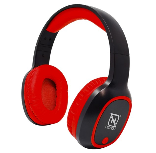 Audífonos Necnon NBAB042500 Diadema, Inalámbrico, Bluetooth, Rojo
