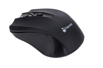 Mouse Nextep NE-410 4 Botones, 1600 dpi, Rf Inalámbrico, Negro
