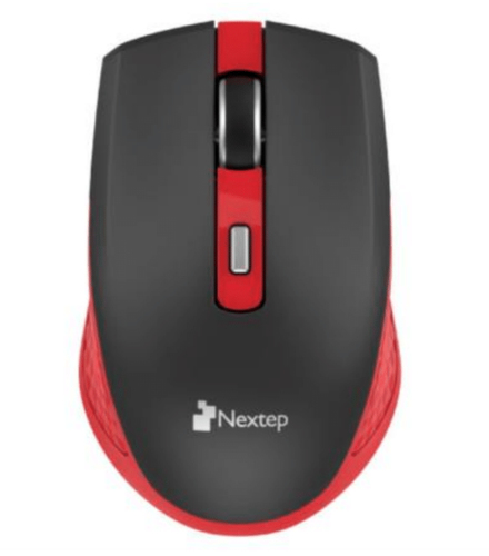 Mouse Nextep NE-413NR 1600 dpi, Rf Inalámbrico, 10 m, Negro, Rojo