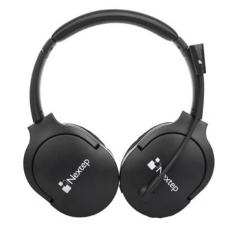 Audífonos Nextep NE-424 Diadema, Inalámbrico, Bluetooth, Negro