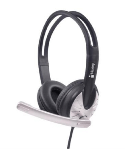 Audífonos Nextep NE-425C Diadema, Alámbrico, USB, Negro, Blanco