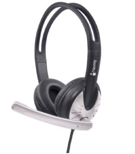 Audífonos Nextep NE-426 Diadema, Alámbrico, USB, Negro, Blanco