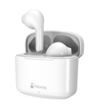 Audífonos Nextep NE-428B Intra Auditivo, Inalámbrico, Bluetooth, Blanco