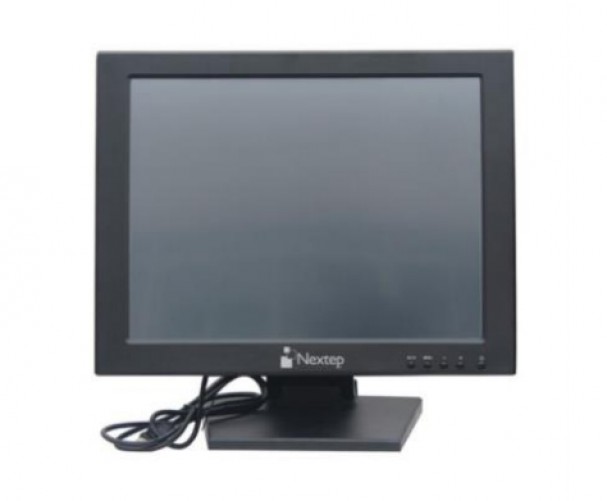 Monitor Nextep Touch para Punto de Venta 15" LCD con Base, Negro