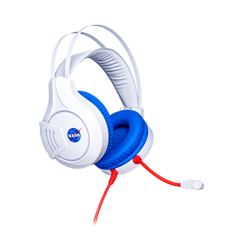 Audífonos Techzone NS-HSG03 Diadema, Alámbrico, USB, Azul, Blanco