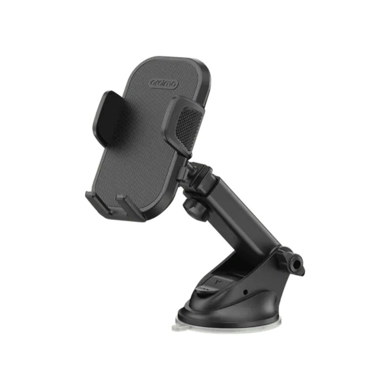 Soporte para Automovil Oraimo Hydra 4, Ajustable 55-95 Milimetros, Rotacion 360 Grados, Succion Resistente 75 Grados Celsius, Operacion Una Mano