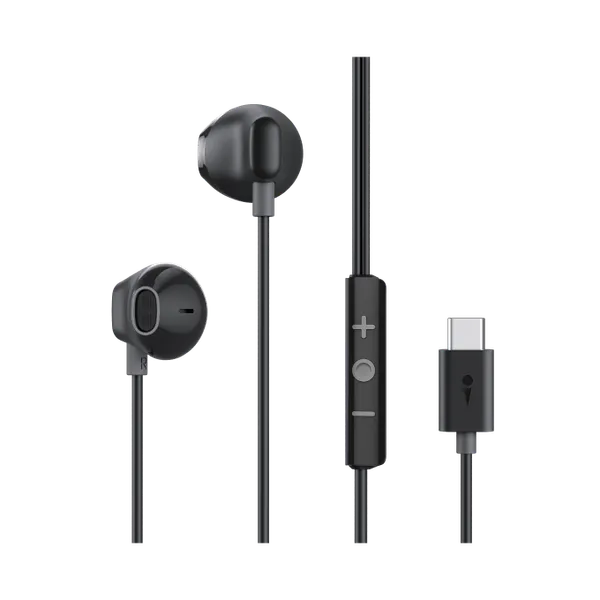 Audifonos Alambricos Oraimo Halo Airy OEP-650, USB-C, 1.2m, Negro