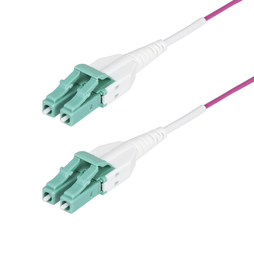 Cable Startech.com 15 m, Fibra OM4, Lc, Lc, 100 Gbit/s, Violeta