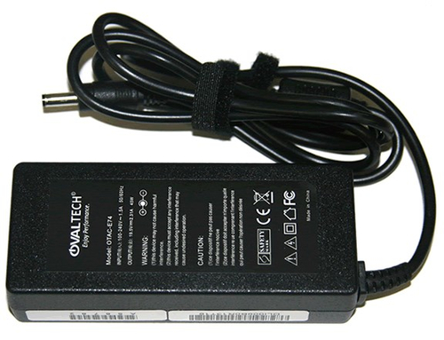 Cargador Ovaltech OTAC-E74 100 - 240 V, Computadora Portátil, Interior, 45 W, Negro